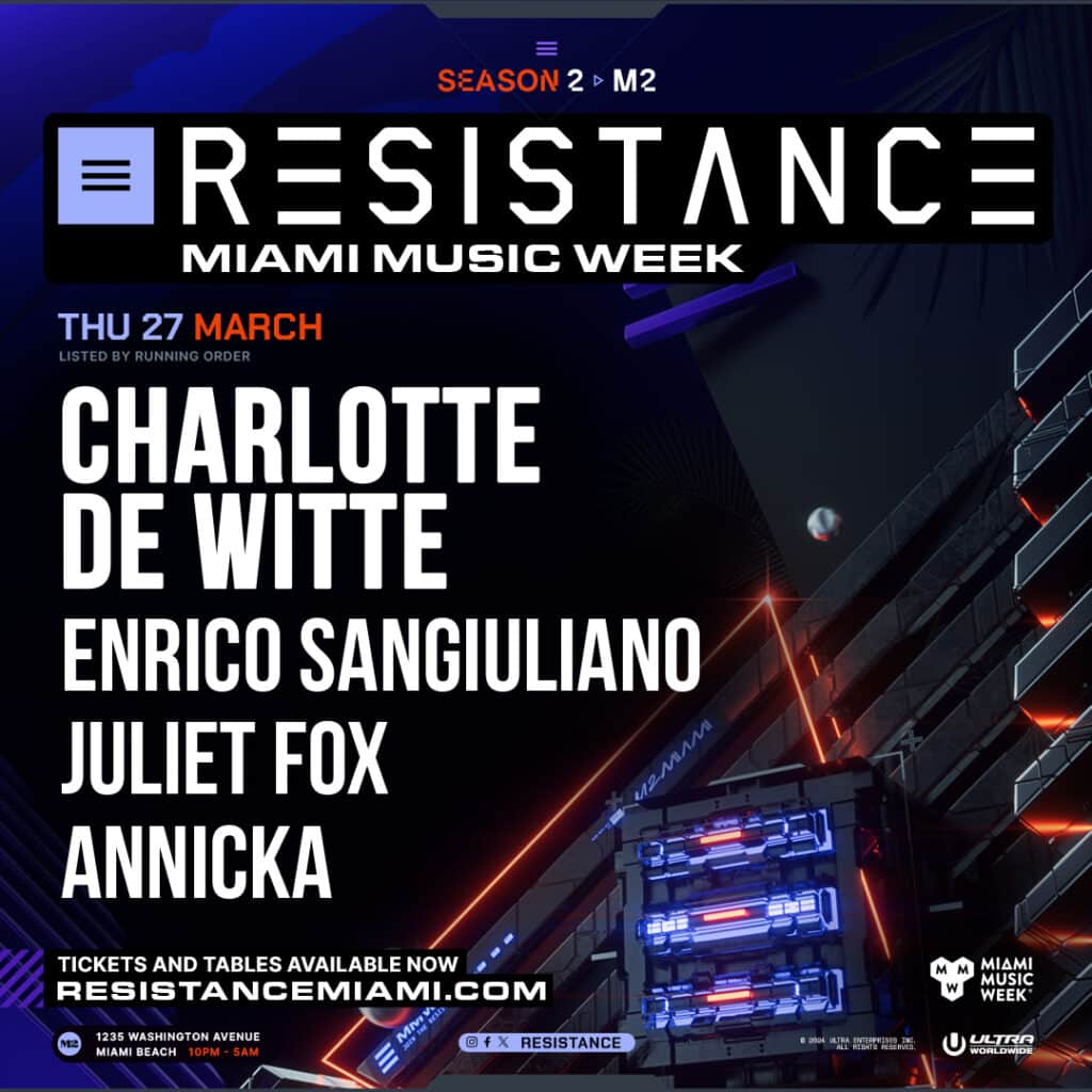 RESISTANCE Miami Music Week: Charlotte de Witte