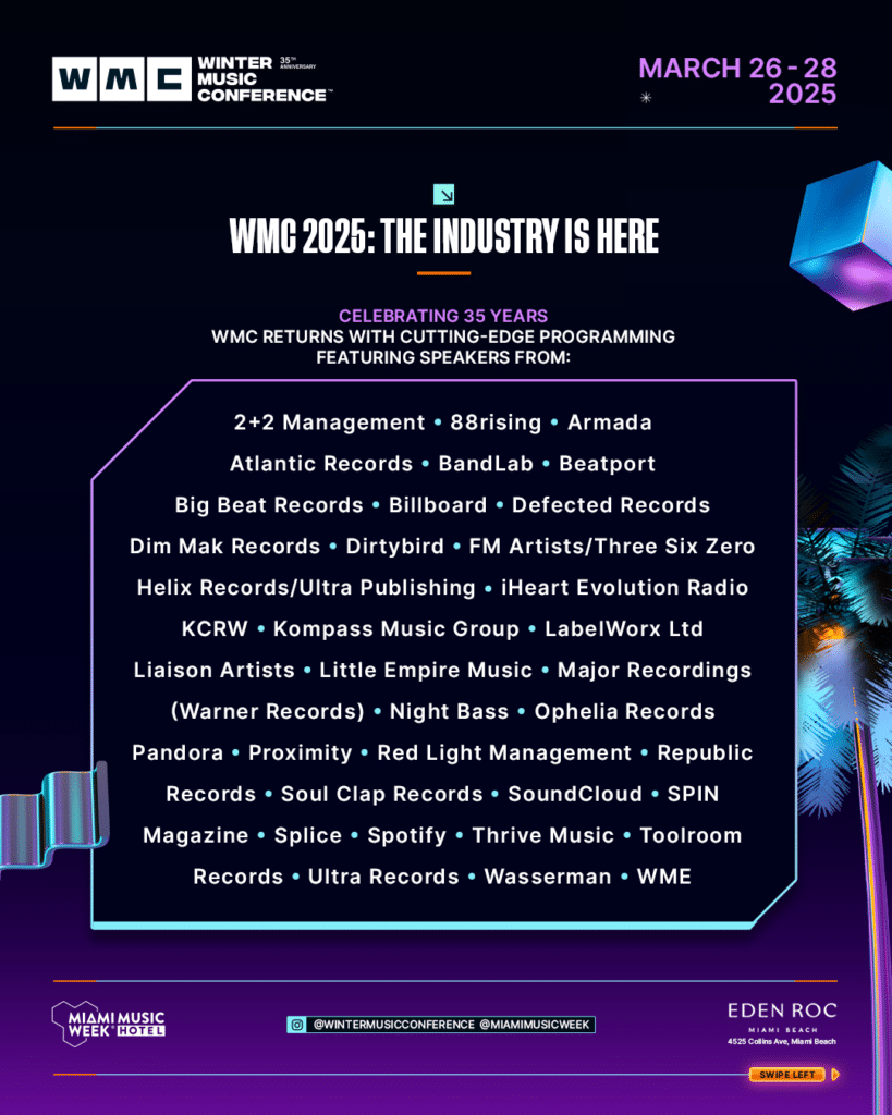 Winter Music Conference 2025 Second Wave of Programming