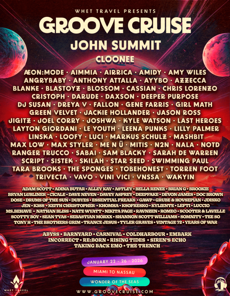 Groove Cruise Miami 2026 - Lineup