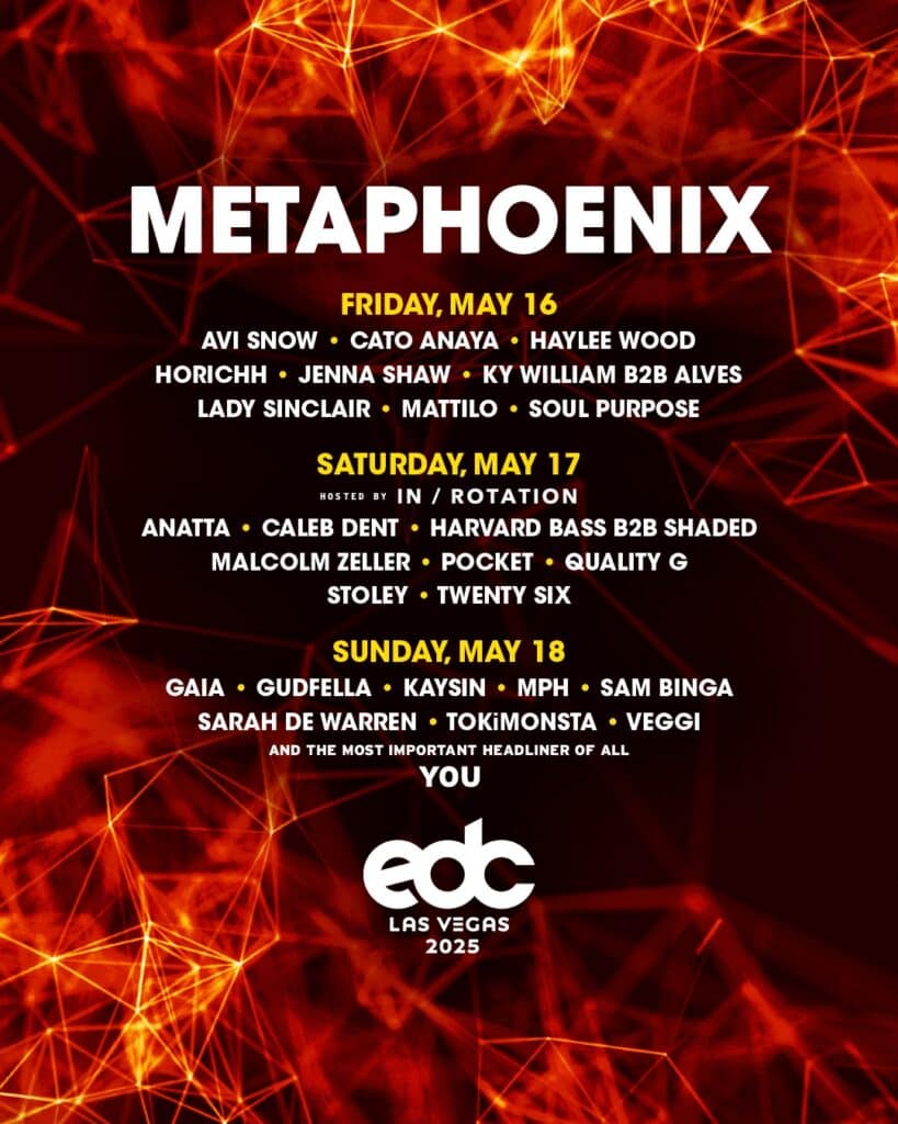 EDC Las Vegas 2025 - Metaphoenix Art Car Lineup