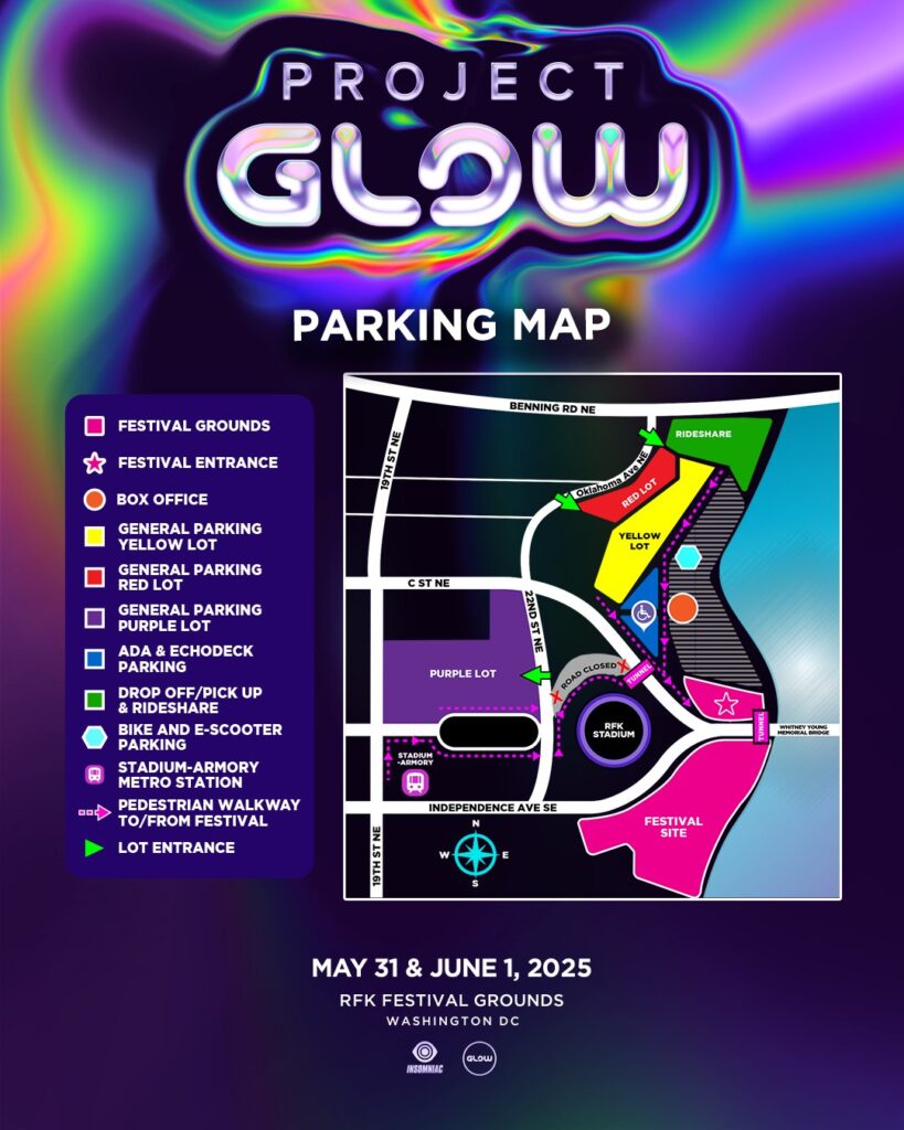 Project GLOW 2025 Parking Map