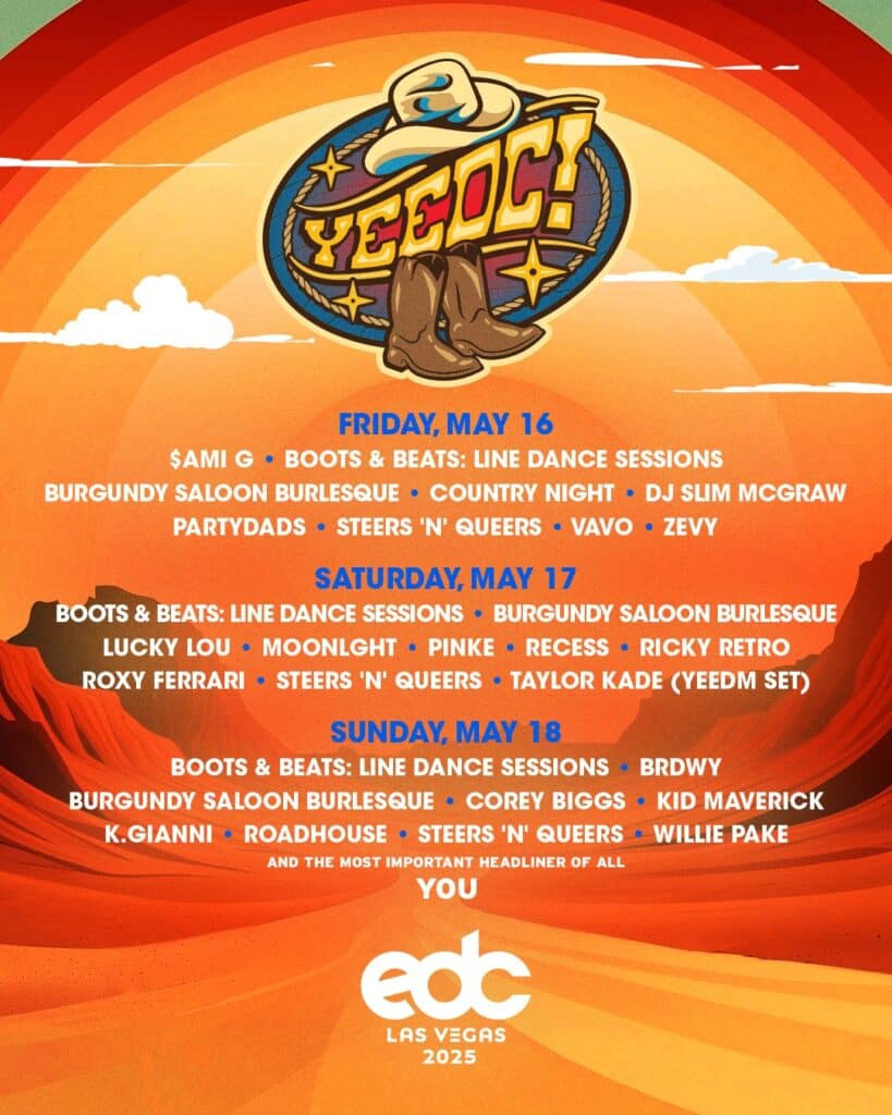 EDC Las Vegas 2025 - YeeDC Lineup