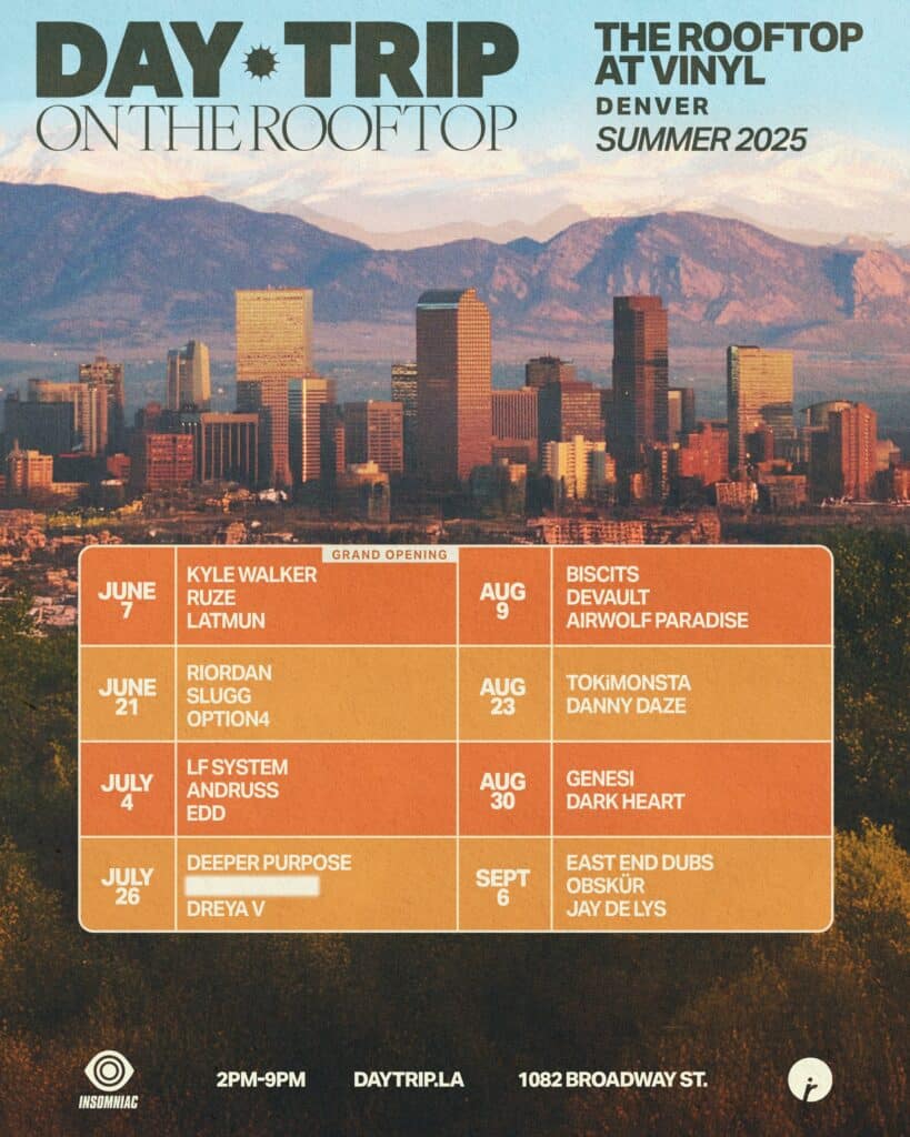 Day Trip On The Rooftop at Vinyl 2025 - Schedule