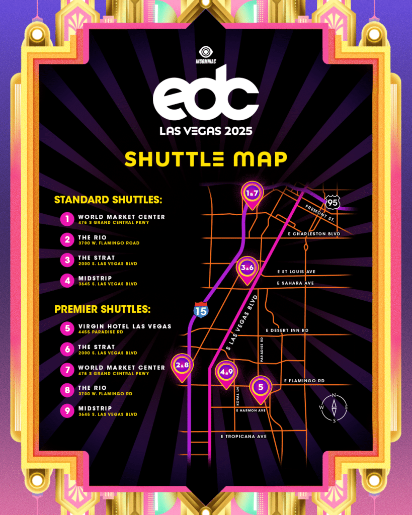 EDC Las Vegas 2025 Shuttle Info