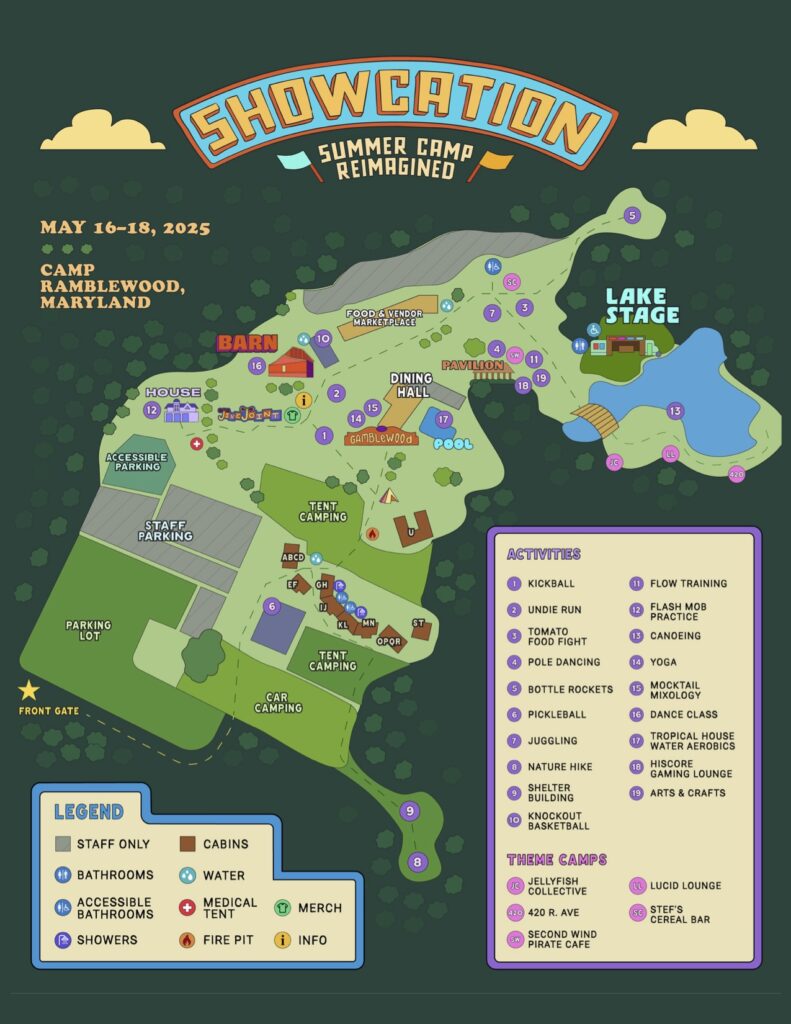 Showcation 2025 Map