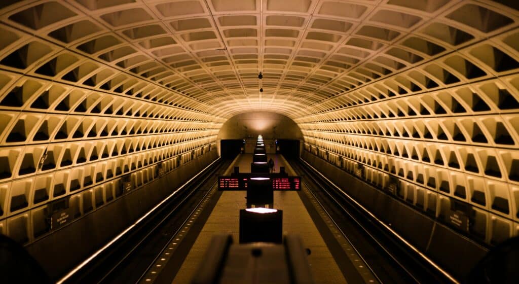 Interior of Washington Metro