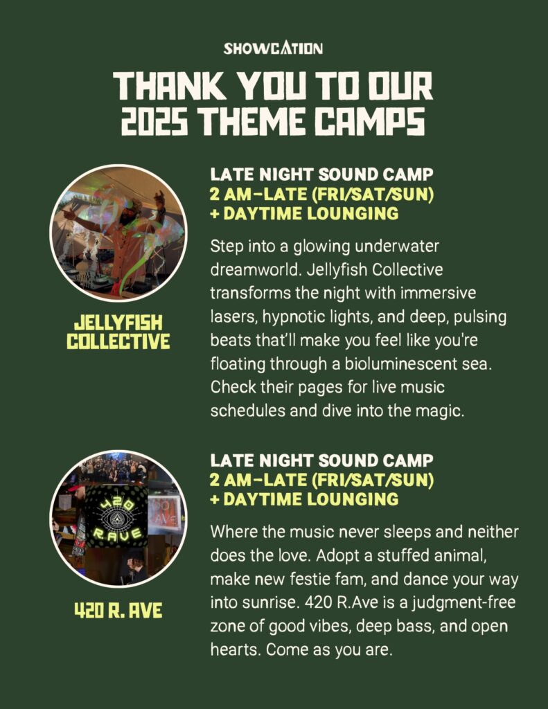 Showcation 2025 Theme Camps