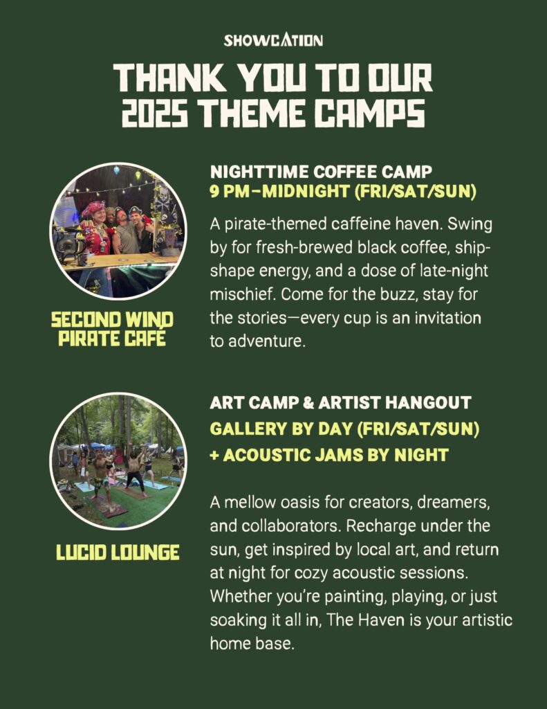 Showcation 2025 Theme Camps