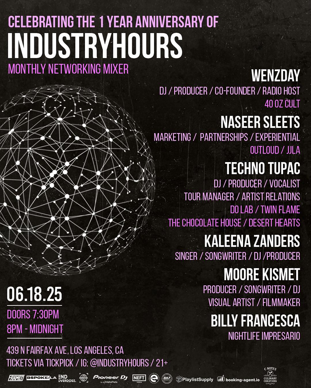 IndustryHours Monthly Networking Mixer 2025 June Lineup