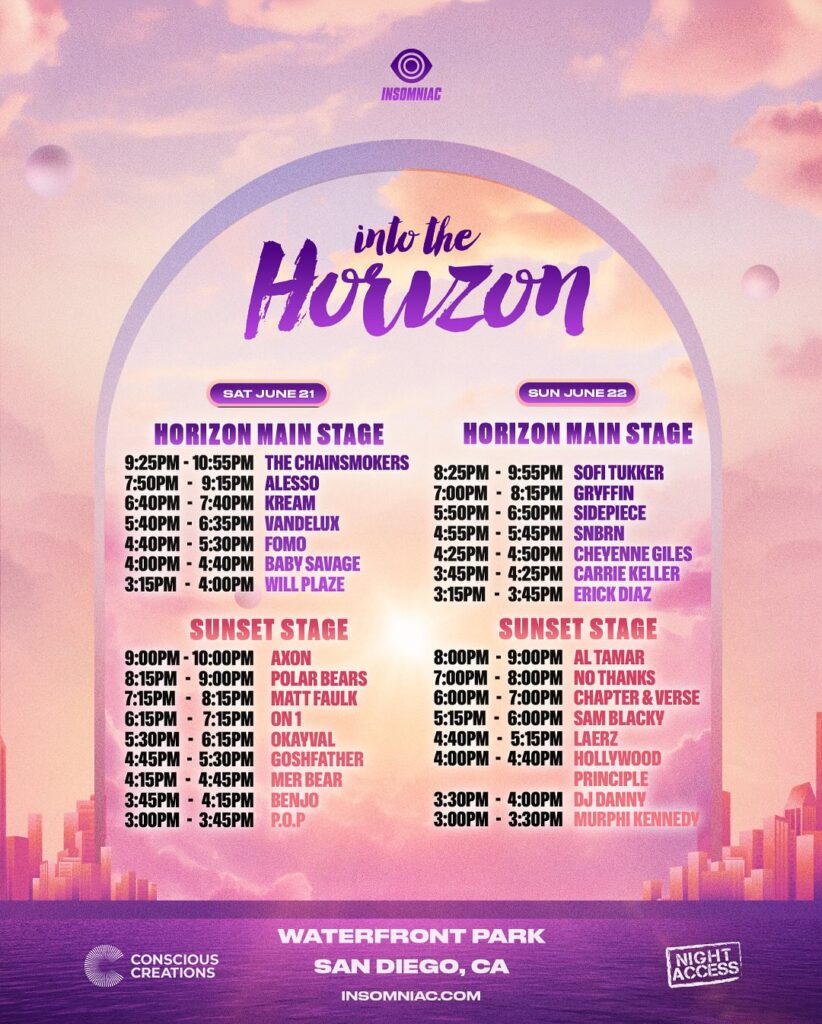Into The Horizon 2025 - Set Times