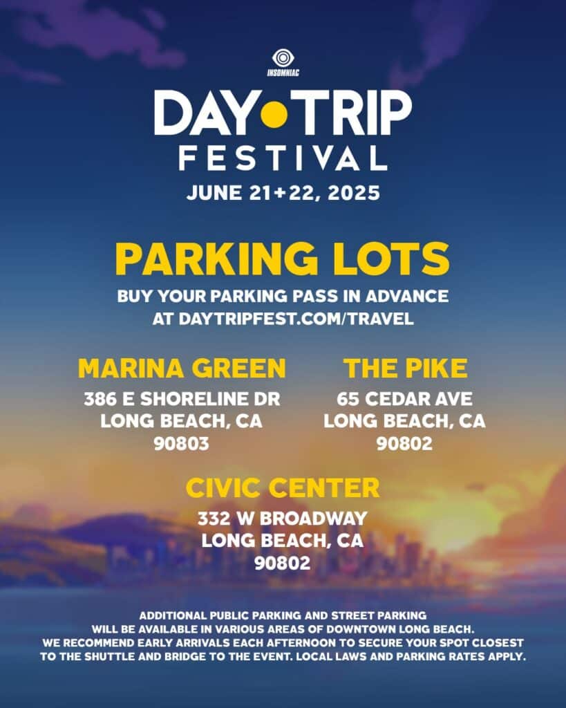 Day Trip Festival 2025 Parking Lots