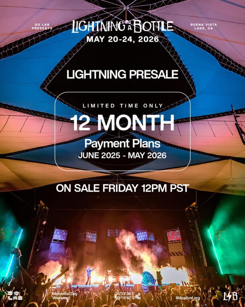 Lightning In A Bottle Pre Sale Poster Lightning in a Bottle 2026 Presale Info
