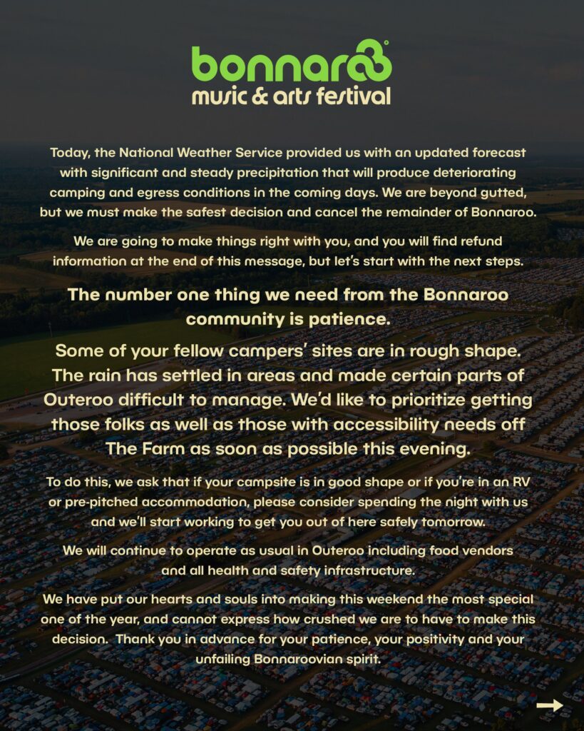 Bonnaroo 2025 Canceled