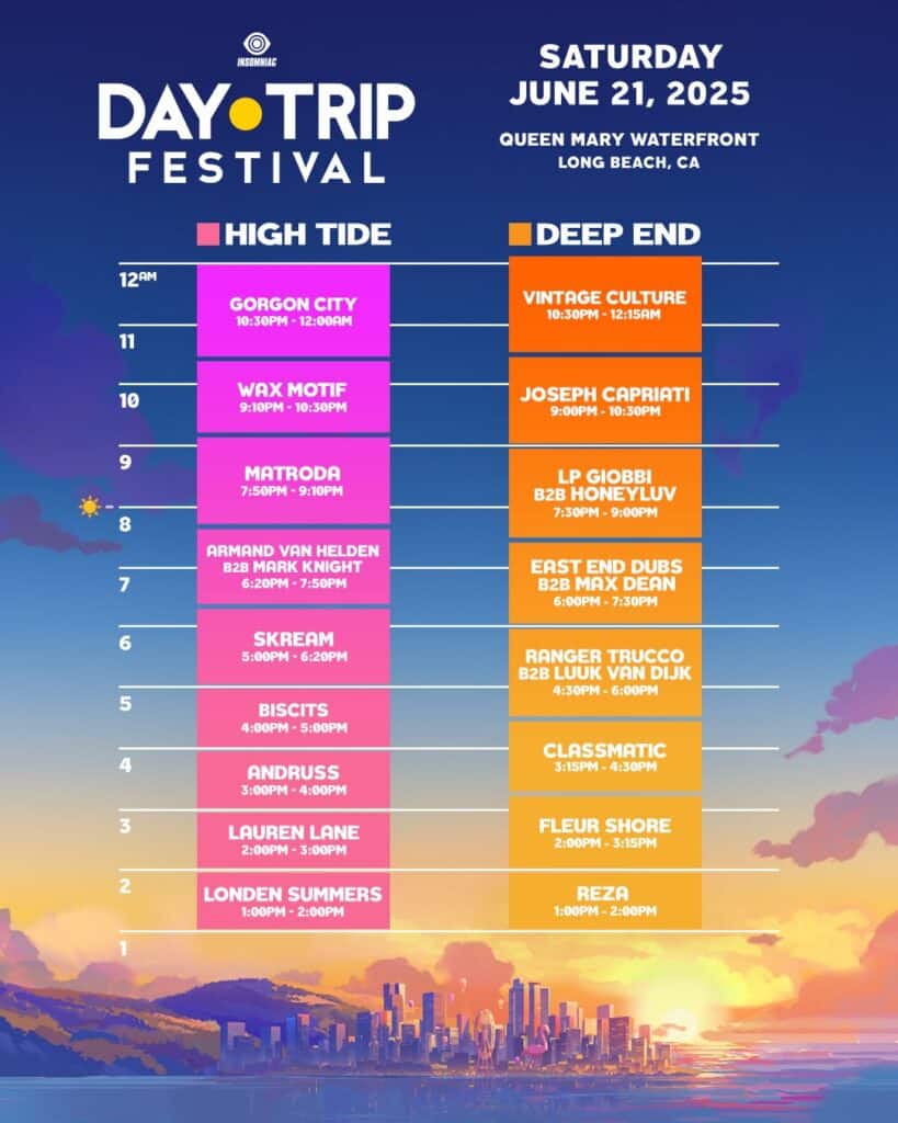 Day Trip Festival 2025 Set Times Saturday