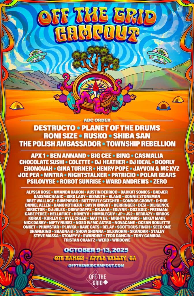 Off The Grid Campout 2025 - Phase 1 Lineup