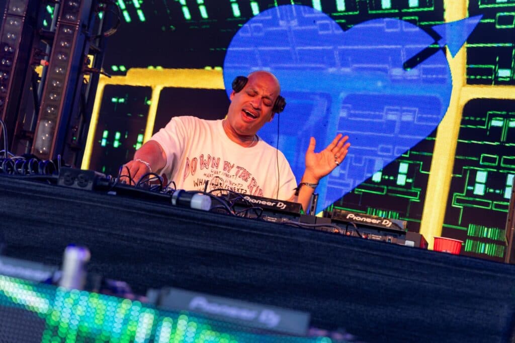 Dennis Ferrer performs on the Stargate Stage at Movement Detroit 2025