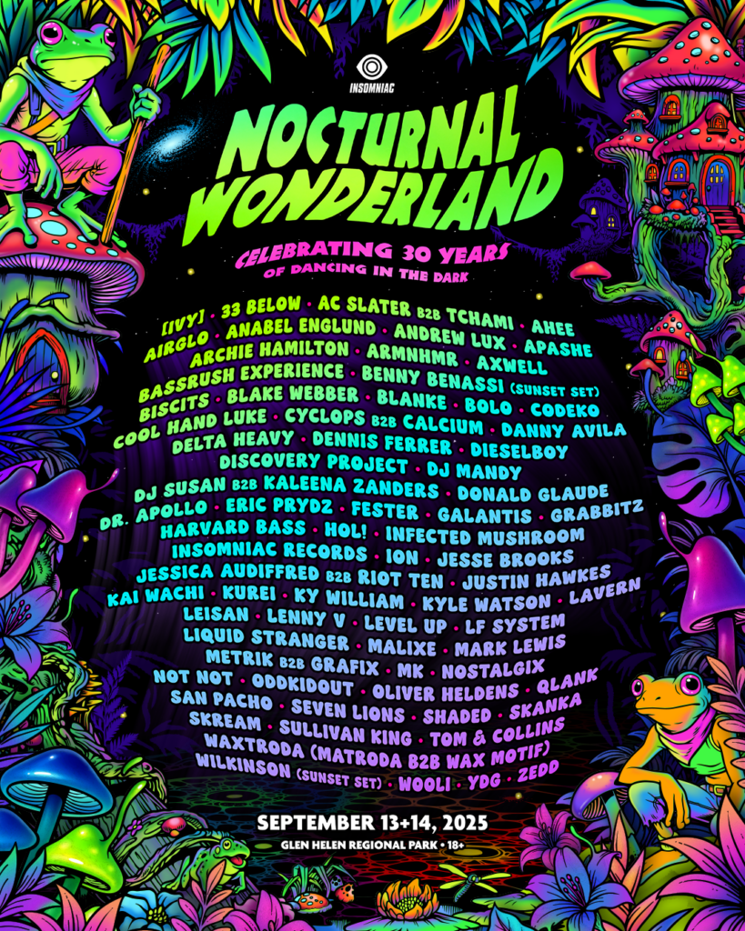 Nocturnal Wonderland 2025 - Lineup