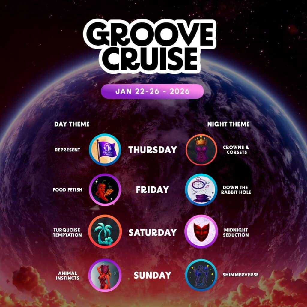 Groove Cruise Miami 2026 Themes