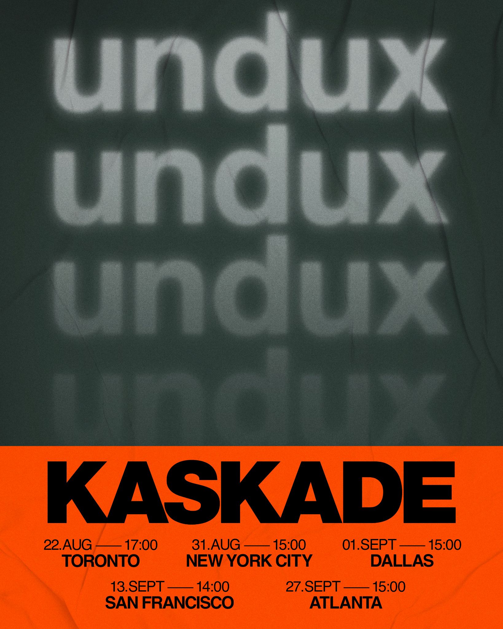 Kaskade undux Tour 2025 - Dates & Cities