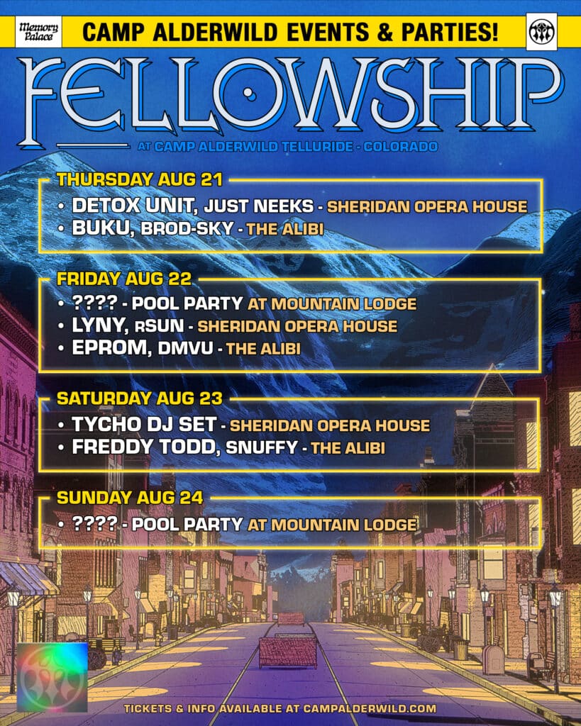 Camp Alderwild After Parties lineup