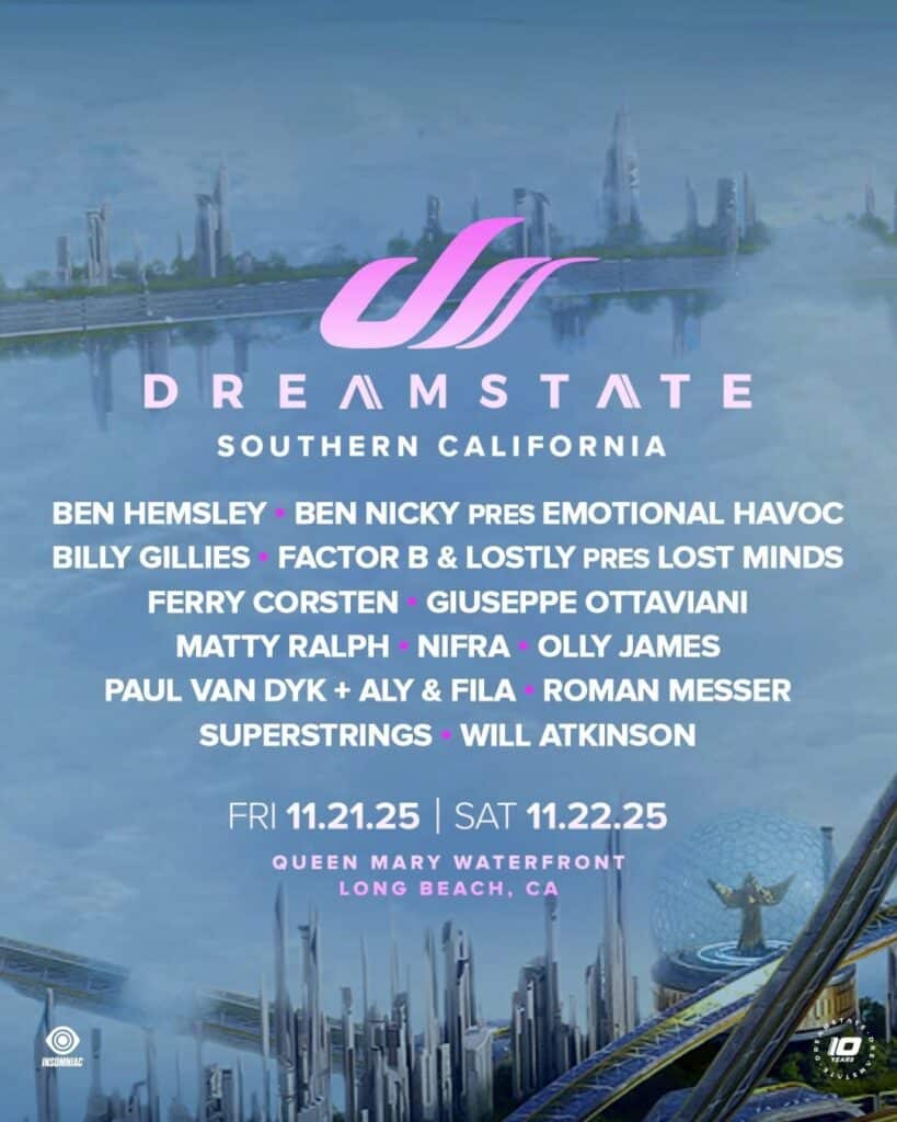 Dreamstate SoCal 2025 Lineup 1