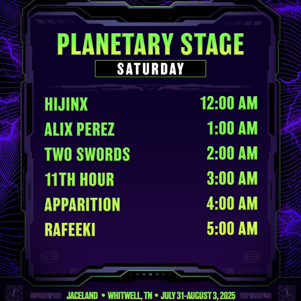 sound haven 2025 set times