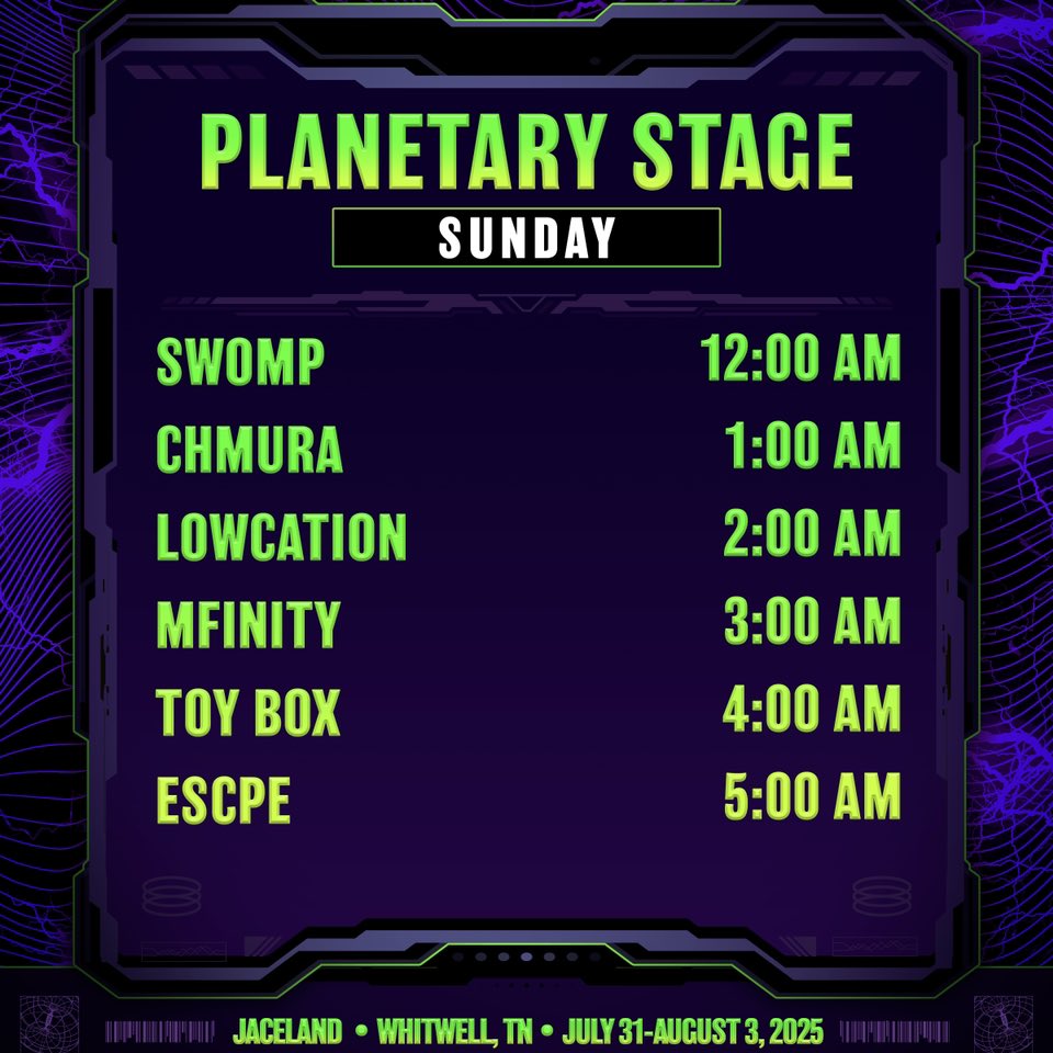 sound haven 2025 set times
