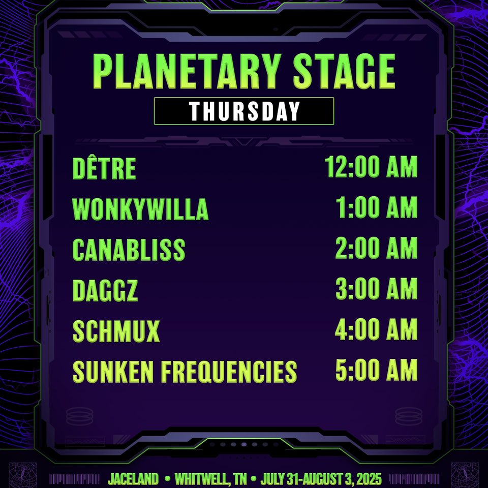 sound haven 2025 set times