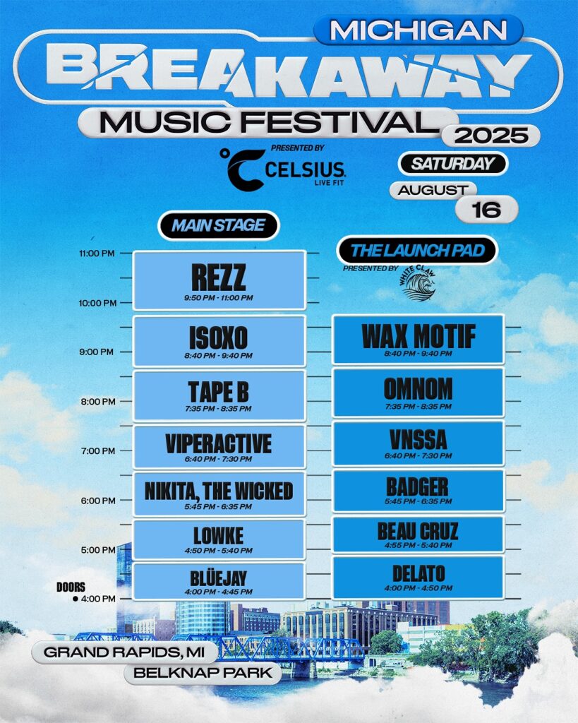 Breakaway Michigan 2025 - Set Times