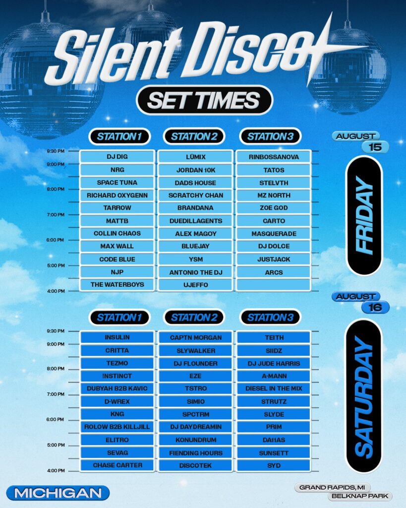 Breakaway Michigan 2025 - Set Times
