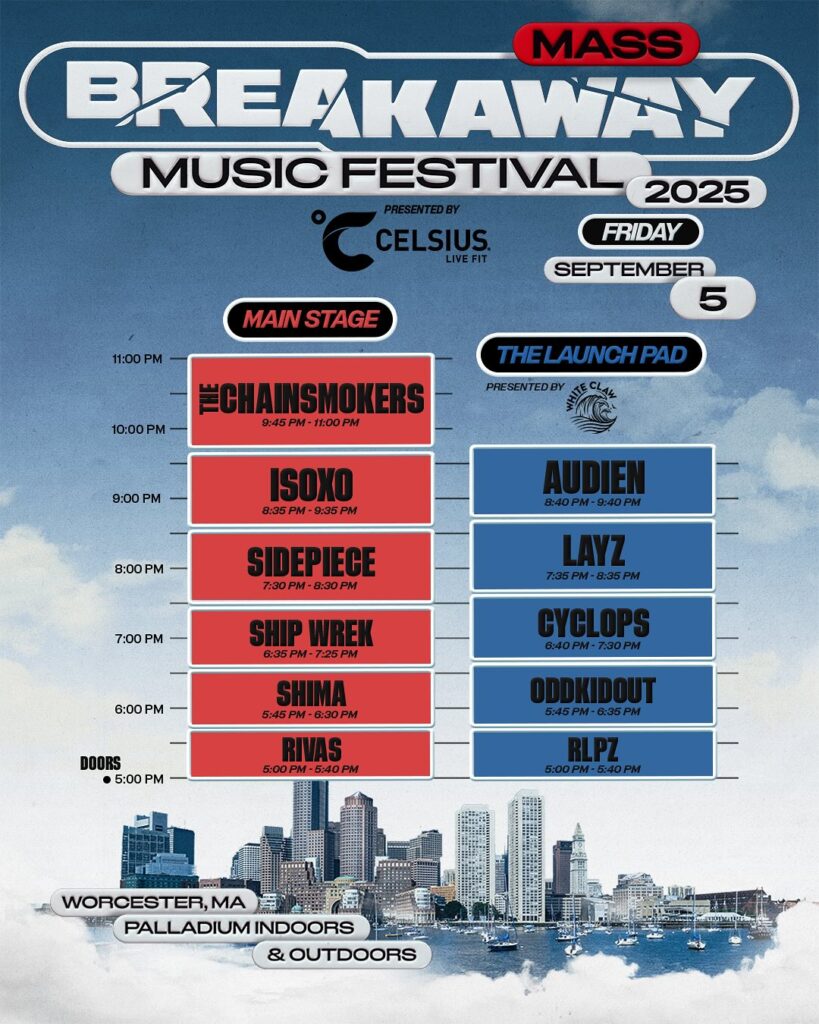 Breakaway Mass 2025 Set Times