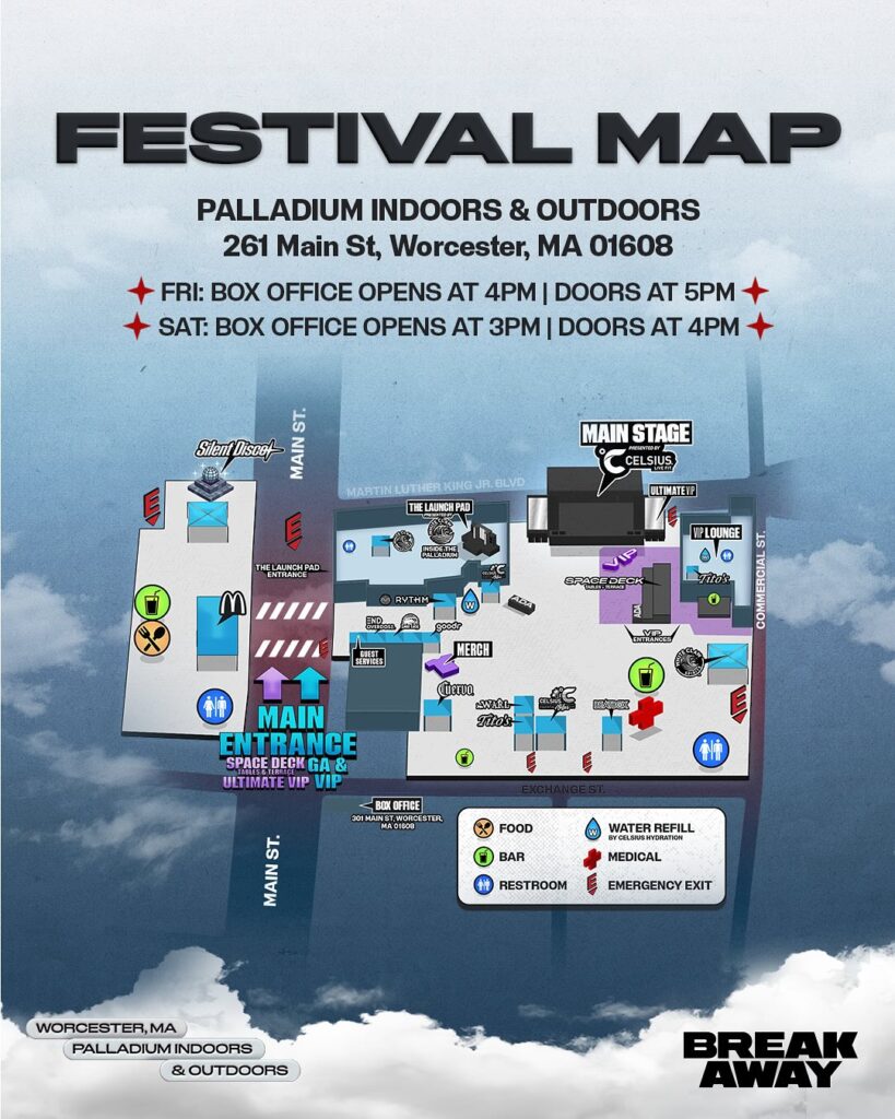 Breakaway Mass 2025 Festival Map