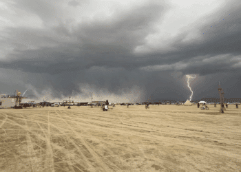 Burning Man 2025 lightning