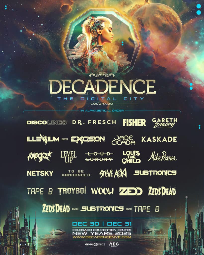 Decadence Colorado lineup