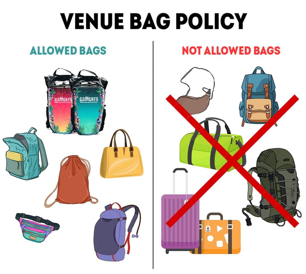Elements Festival 2025 Bag Policy