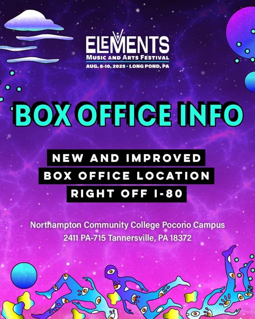 Elements 2025 Box Office Address