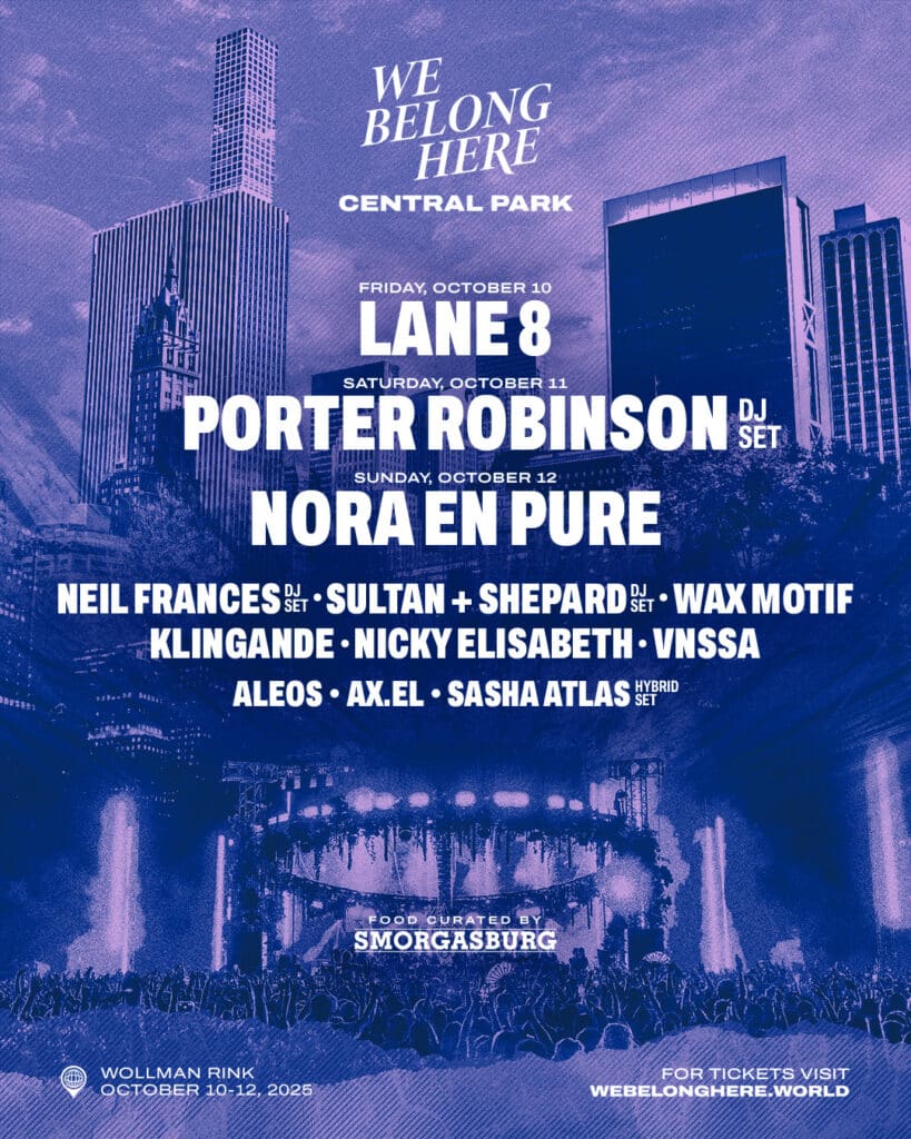 We Belong Here Central Park 2025 - Phase 1 Lineup
