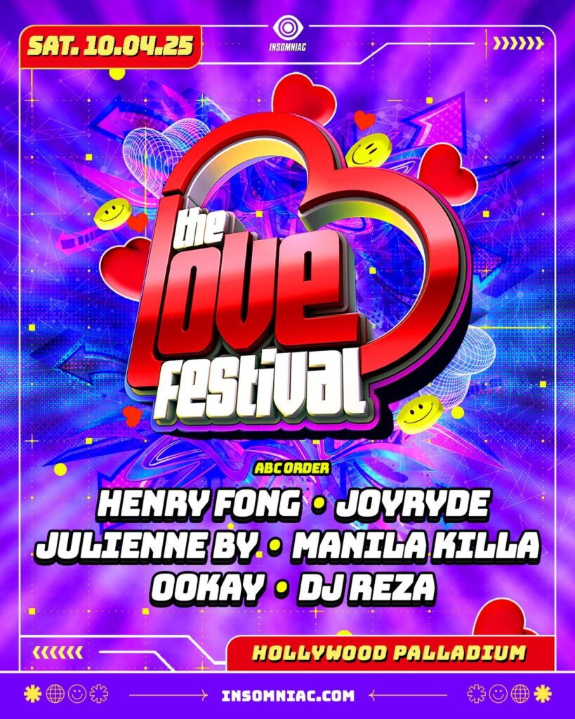 The Love Festival at Hollywood Palladium 2025 - Lineup