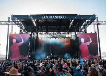 Photo of Portola Music Festival stage in 2022