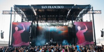 Photo of Portola Music Festival stage in 2022