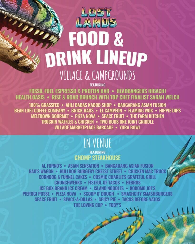Lost Lands 2025 - Food and Drink Lineup