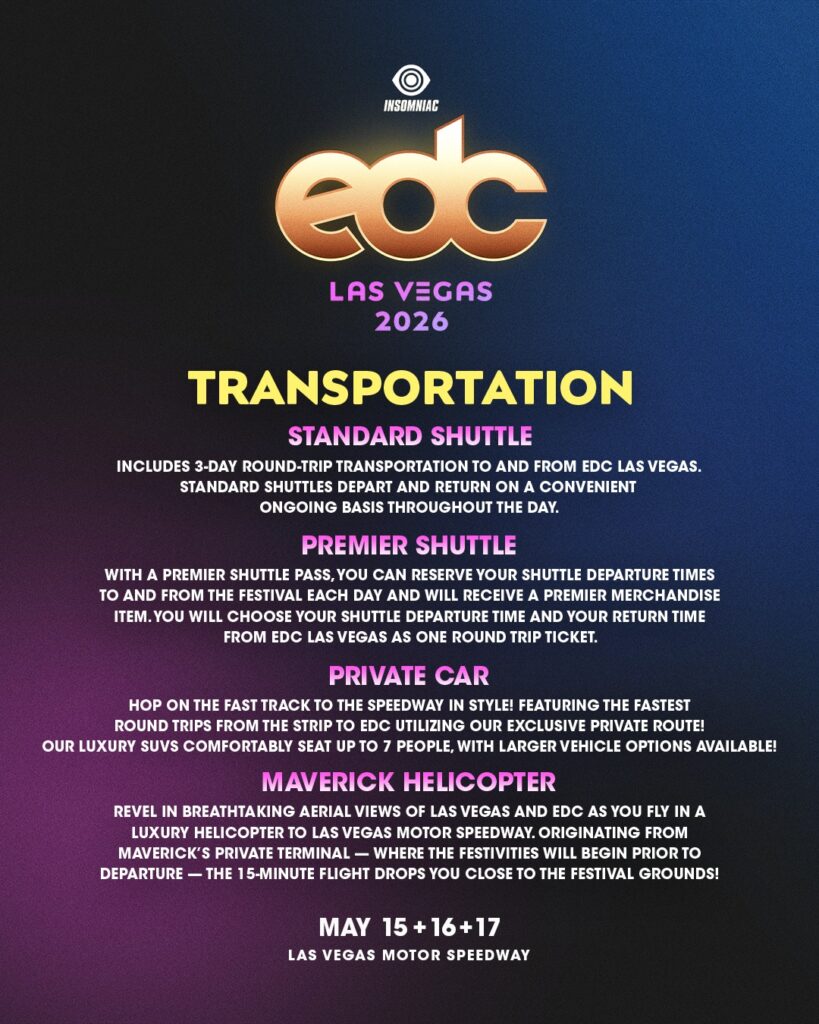 EDC Las Vegas 2026 Transportation Info