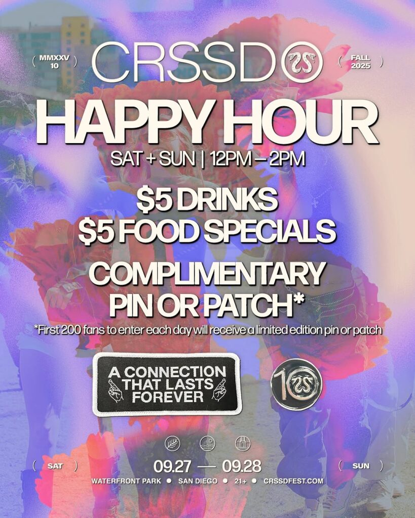 CRSSD Festival Fall 2025 – Happy Hour