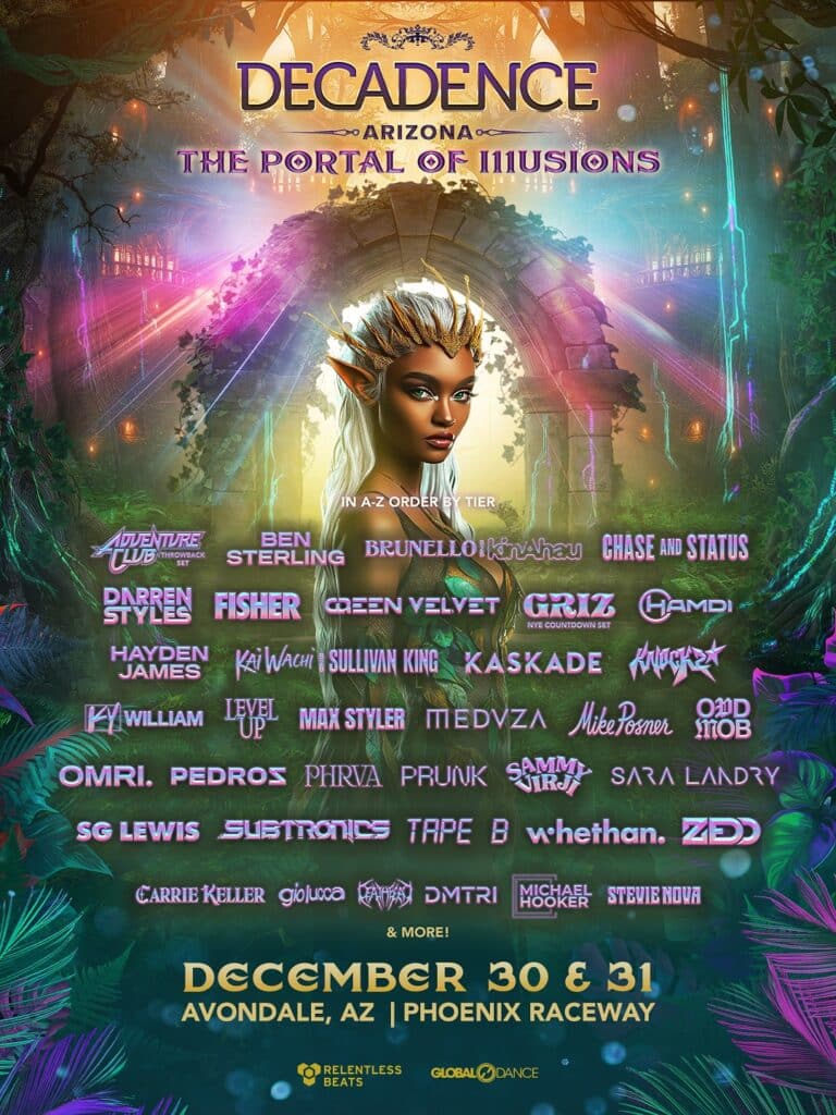 Decadence Arizona 2025 - Phase 2 Lineup