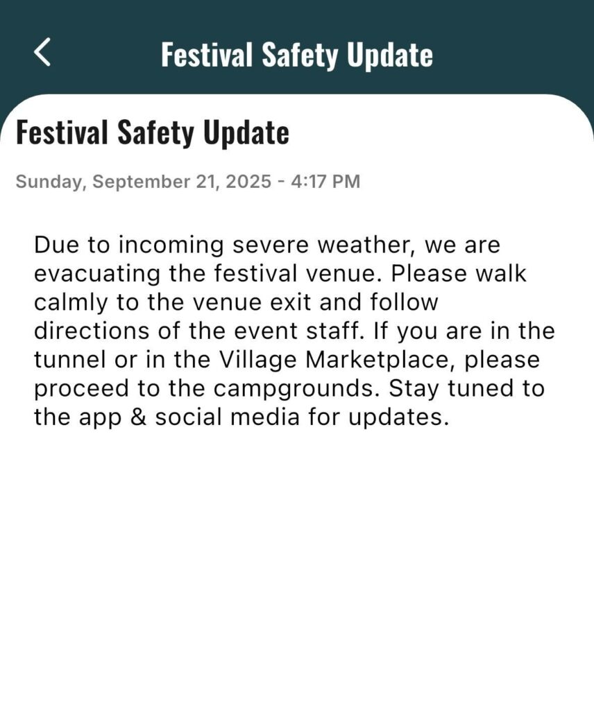 Lost Lands Evacuation 2025