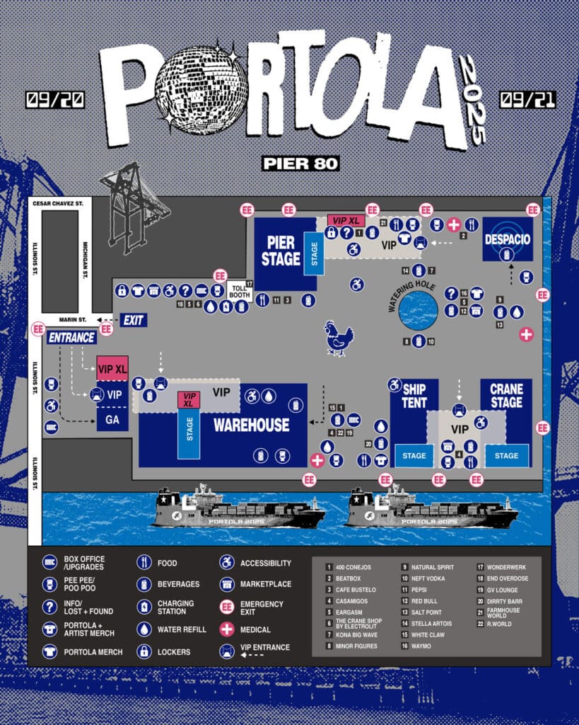 Portola Festival 2025 - Festival Map