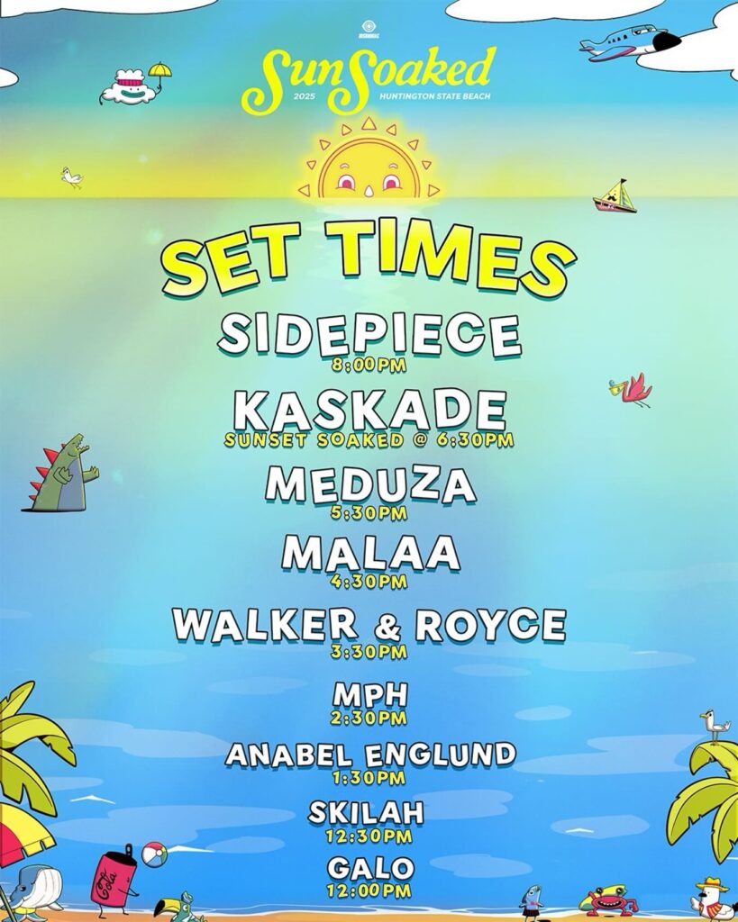 Sun Soaked 2025 - Set Times