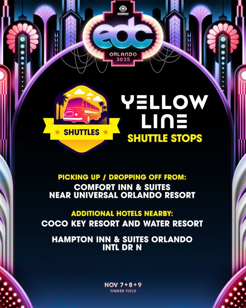 EDC Orlando 2025 - Shuttle Info