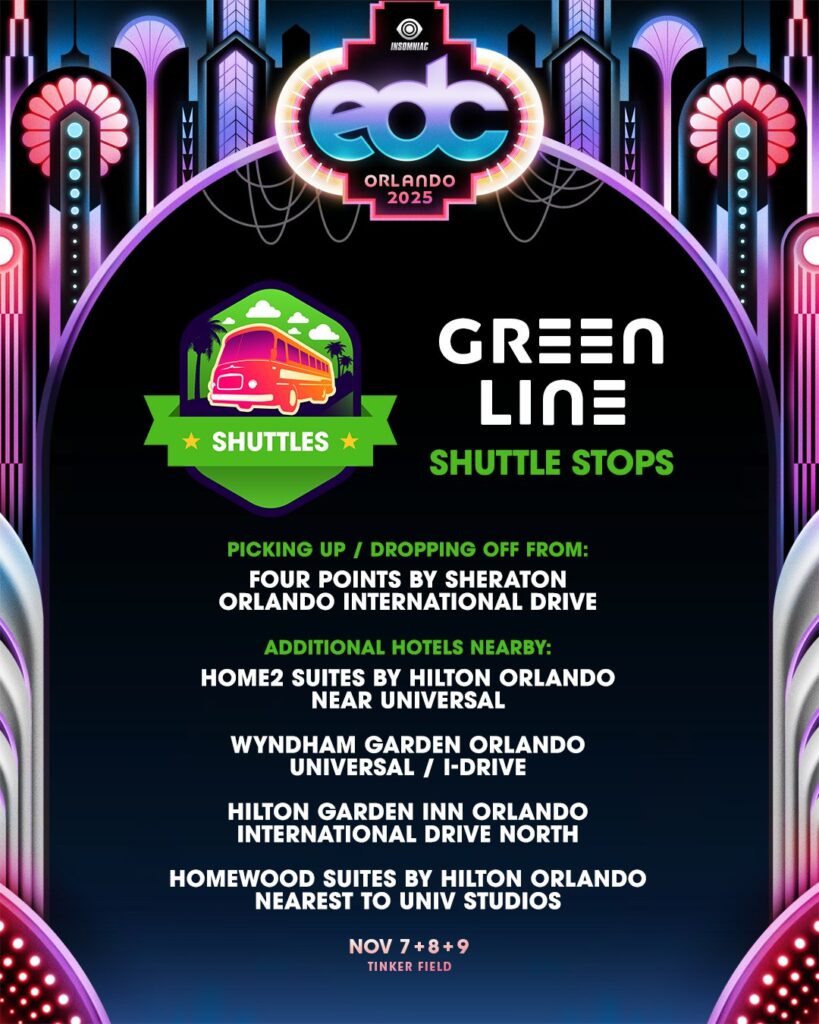 EDC Orlando 2025 - Shuttle Info