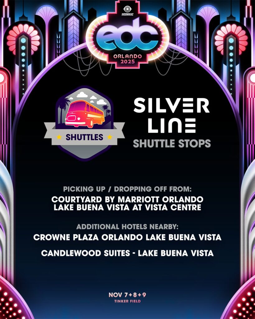 EDC Orlando 2025 - Shuttle Info